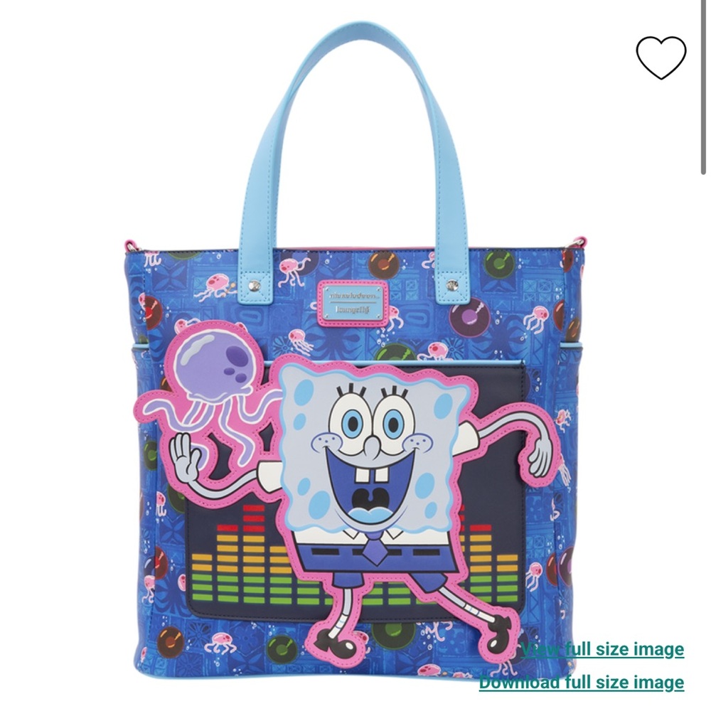 Loungefly Nickelodeon Spongebob Jelly Dance Tote Bag (BAM Exclusive)